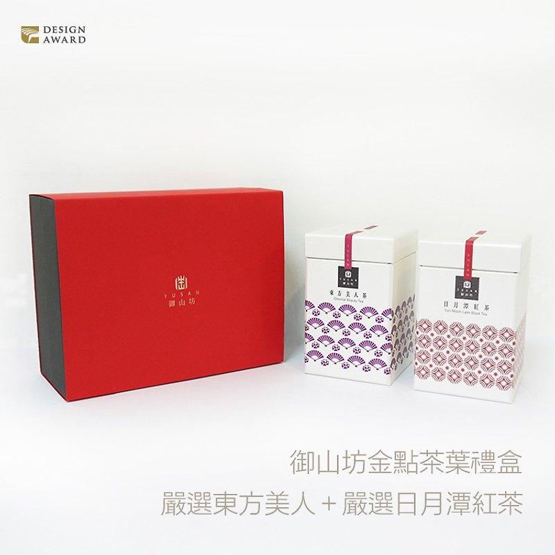 【御山坊】金点设计茶礼盒 (东方美人茶+日月潭红茶) - 茶 - 新鲜食材 紫色
