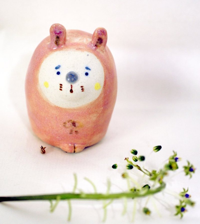 ［手感陶作］情人节礼物-皮斯咔-pinky - 花瓶/陶器 - 其他材质 粉红色