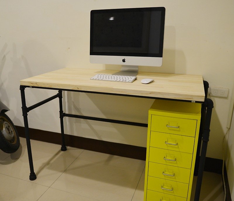 复古风轻工业书桌/办公桌/电脑桌/工作桌 - 其他家具 - 其他金属 橘色