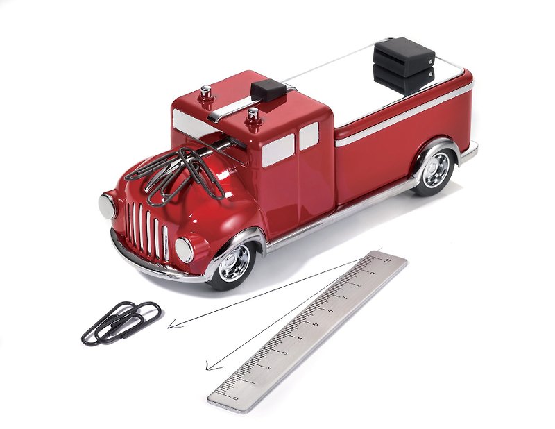 【定制化礼物】云梯消防回力车(含尺,收纳盒) - 其他 - 其他金属 红色