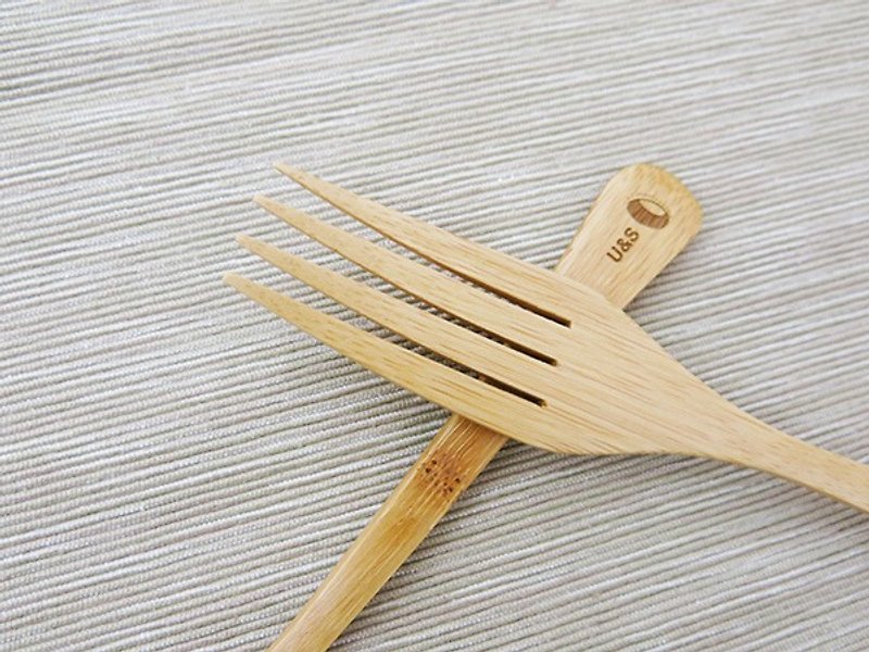 好。叉子 竹制餐具 - 餐刀/叉/匙组合 - 竹 