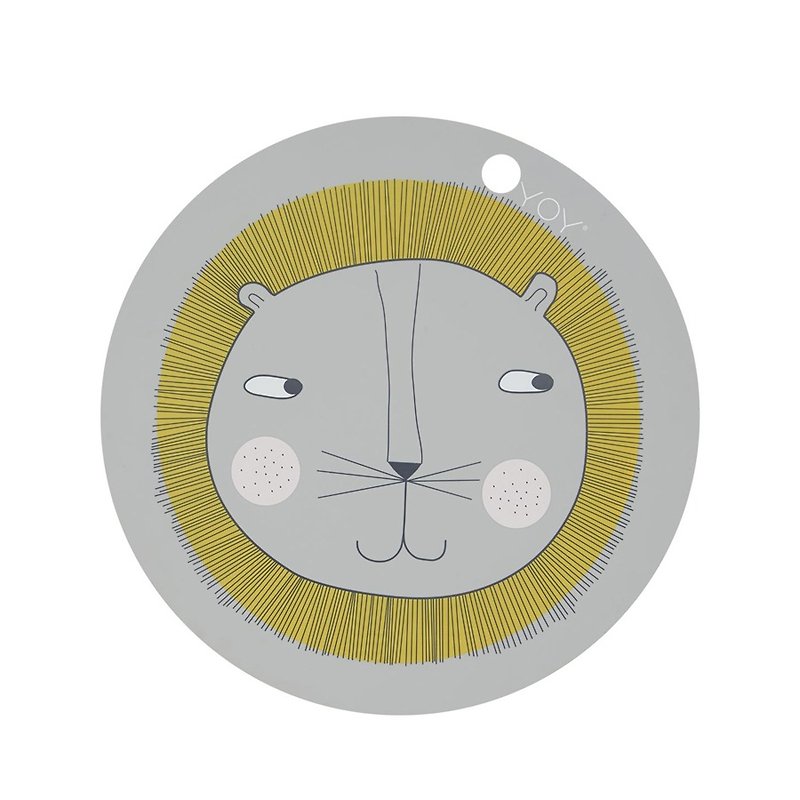 Lion 狮子硅胶餐垫 | OYOY - 餐垫/桌巾 - 硅胶 灰色