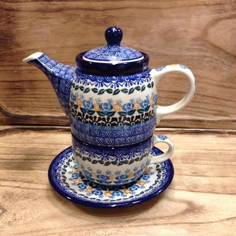 波兰手工个人壶(特别花) - 茶具/茶杯 - 其他材质 蓝色