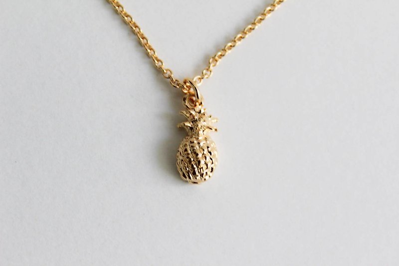 凤梨黄铜项链 - 项链 - 其他材质 金色