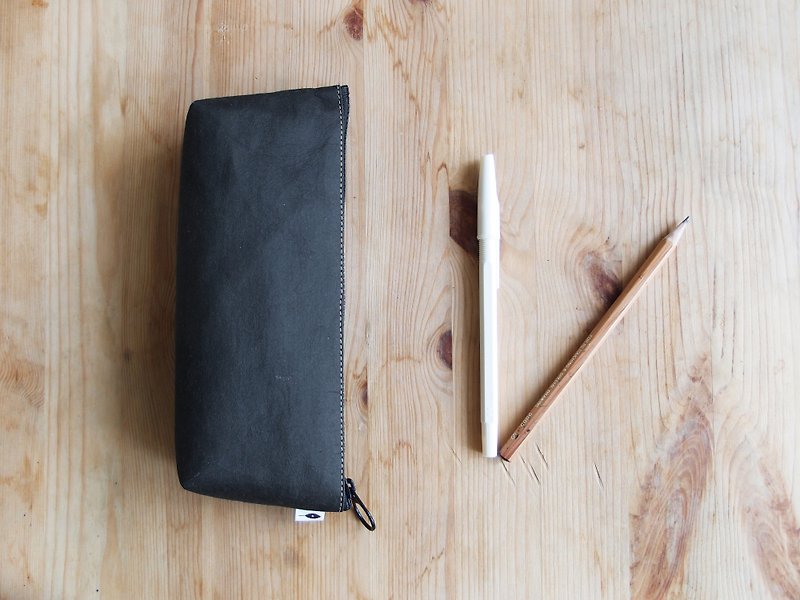 暖黑系列-宽底笔袋 - 铅笔盒/笔袋 - 纸 黑色