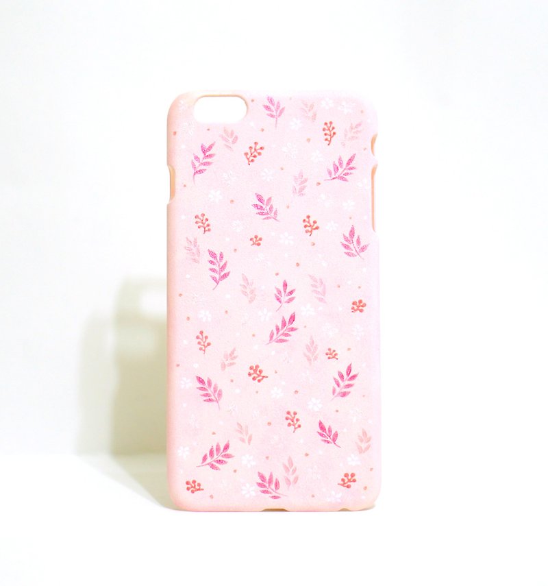 【Pink Spring—手绘系列】iPhone 定制化手机壳 - 手机壳/手机套 - 塑料 粉红色