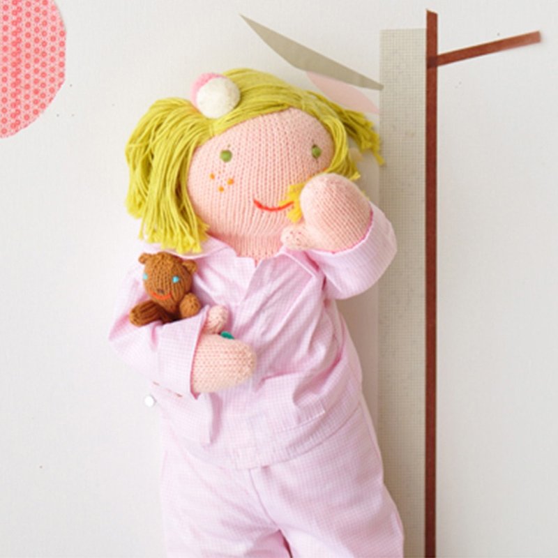 美国 Blabla Kids | 针织娃娃服装/变身装 - 睡衣派对 粉红款 B21054910 - 玩具/玩偶 - 棉．麻 粉红色