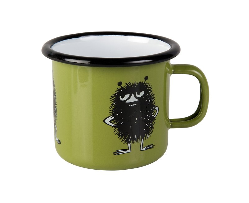 Moomin芬兰噜噜米珐琅马克杯3.7 dl (绿色) - 咖啡杯/马克杯 - 珐琅 绿色