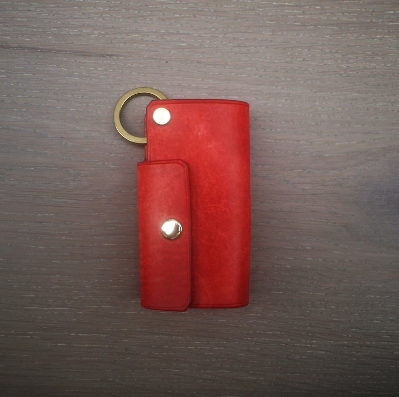 亥卡 HIKER /  手制钥匙包 - 钥匙链/钥匙包 - 真皮 红色