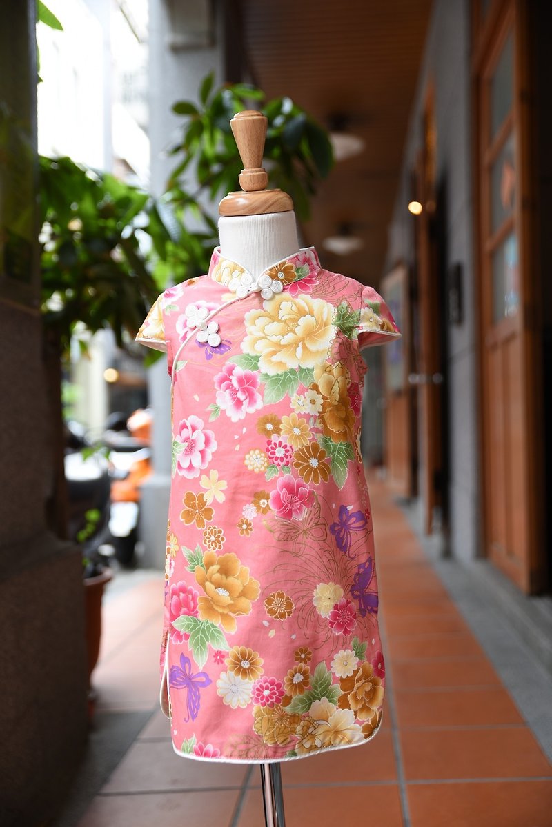 Angel Nina 手作订制儿童旗袍 中国风 粉色款 抓周 花童 生日  - 其他 - 棉．麻 