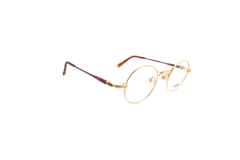 可加购平光/度数镜片 Kansai Yamamoto KY055M GPLB 古董金属眼镜 - 眼镜/眼镜框 - 其他金属 金色