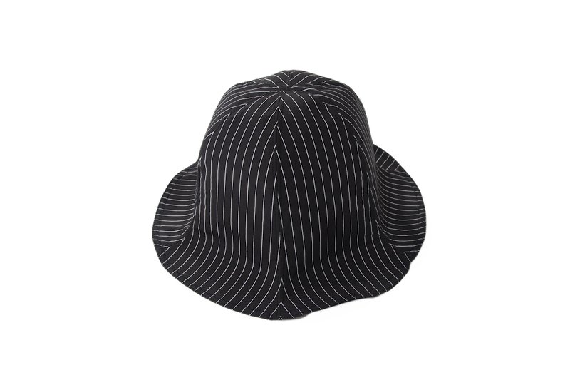 Sevenfold - Waterproof Striped Fisherman bucket Hat 防水条纹渔夫盆帽 (黑) - 帽子 - 防水材质 黑色