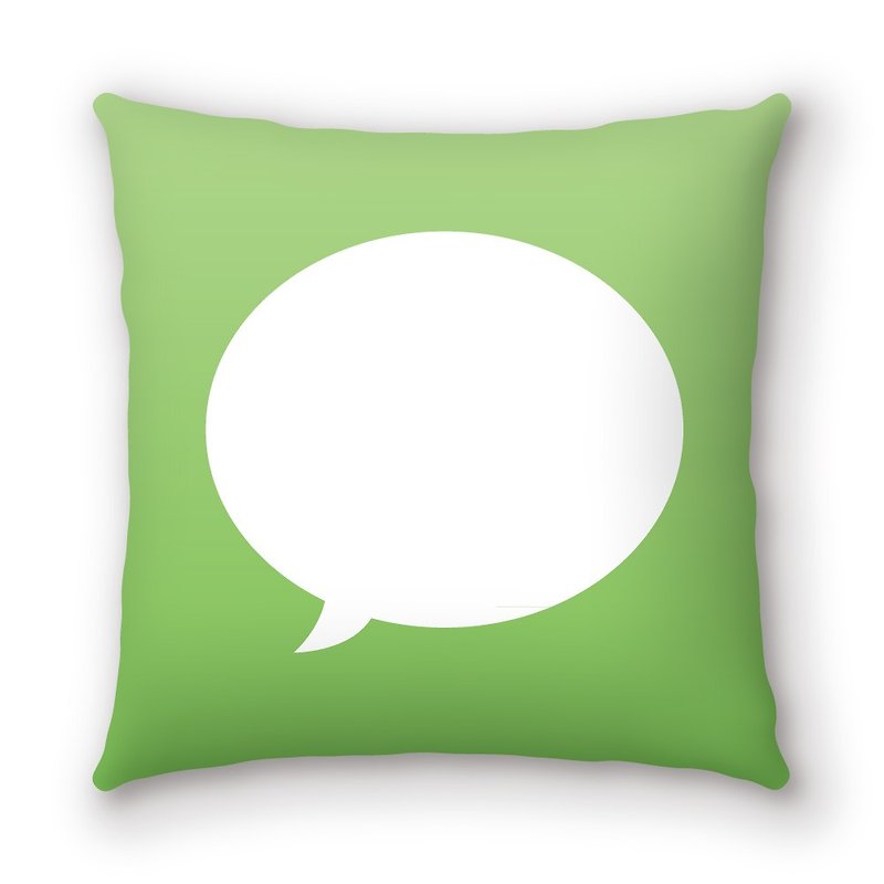 AppleWork iPillow 创意抱枕：Messages PSPL-023 - 枕头/抱枕 - 棉．麻 绿色