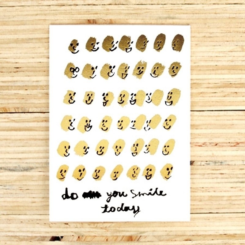 Do you smile today Greeting Card - 卡片/明信片 - 纸 
