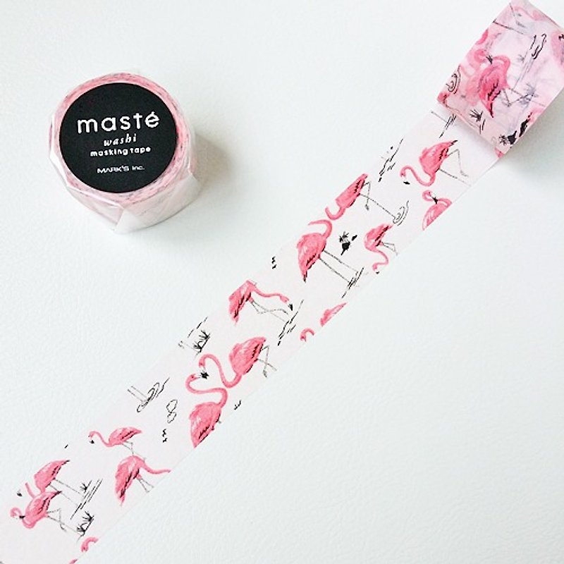 maste 和纸胶带 Multi．Nature【红鹤(MST-MKT57-A)】 - 纸胶带 - 纸 粉红色