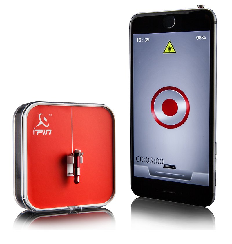 iPin 手机专用 雷射简报器 iPhone  全系列适用 标准版 - 手机壳/手机套 - 其他金属 红色