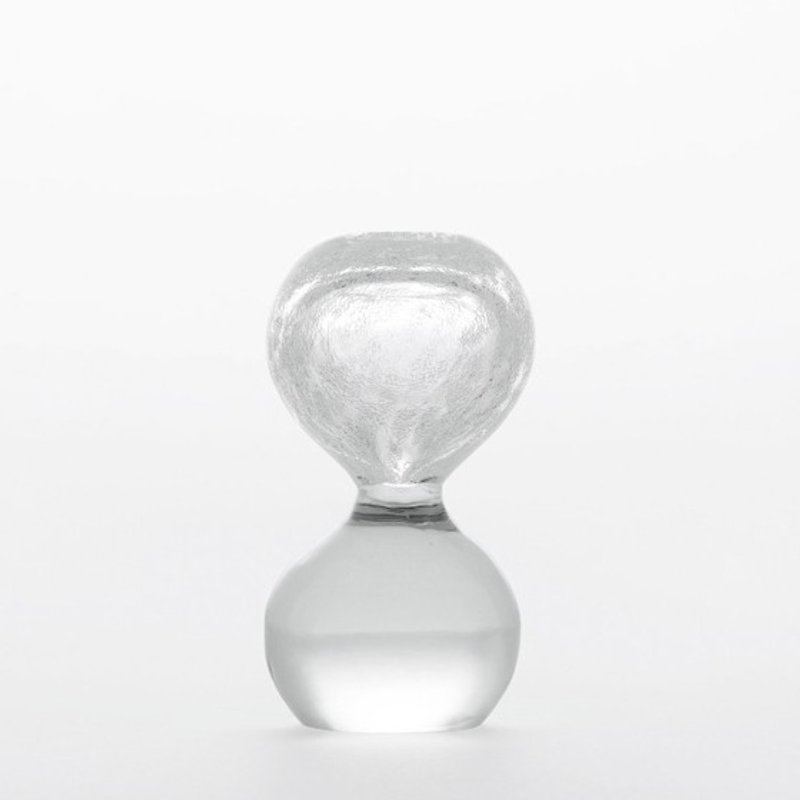 9.5cm【日本雪花玻璃】(沙漏形) Perrocaliente SECCA 雪花 定制化 - 摆饰 - 玻璃 白色