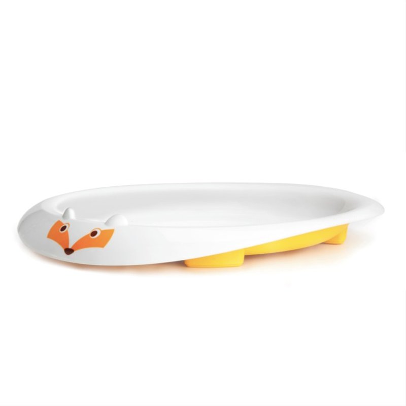 美国MyNatural Eco无毒儿童餐具-玉米黄狐狸餐盘 - 儿童餐具/餐盘 - 塑料 黄色