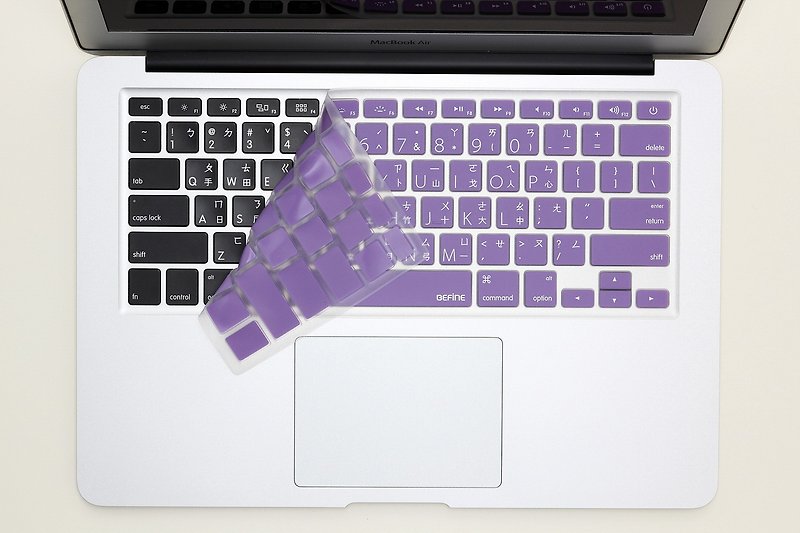 BF Apple MacBook Air 13 中文键盘保护膜-紫底白字8809305222535 - 平板/电脑保护壳 - 其他材质 紫色