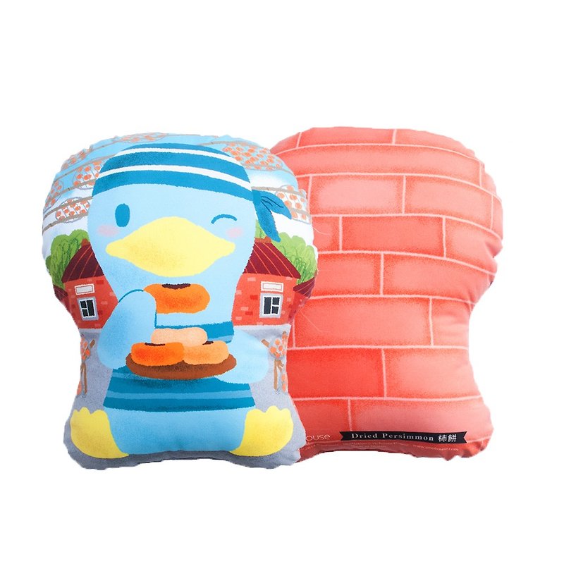 台式点心抱枕 : 柿饼 - 枕头/抱枕 - 其他材质 蓝色