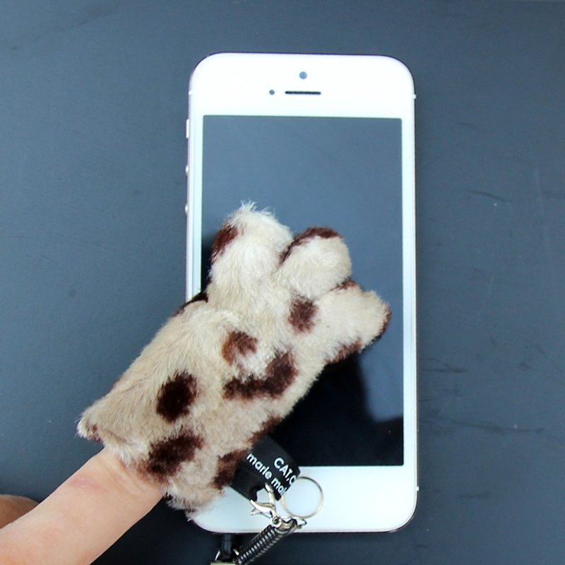 猫手掌－手机屏幕清洁吊饰。耳机塞 - 耳机 - 其他材质 