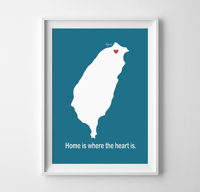 Home is where the heart is  定制化 挂画 海报 - 墙贴/壁贴 - 纸 