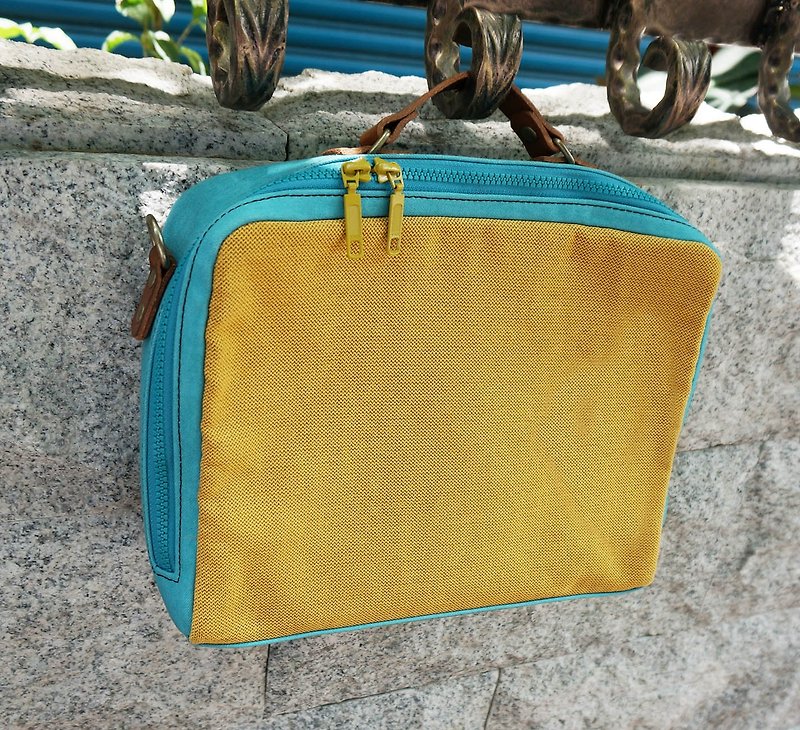 Sienna杯子蛋糕侧背皮箱 - 行李箱/行李箱保护套 - 其他材质 黄色