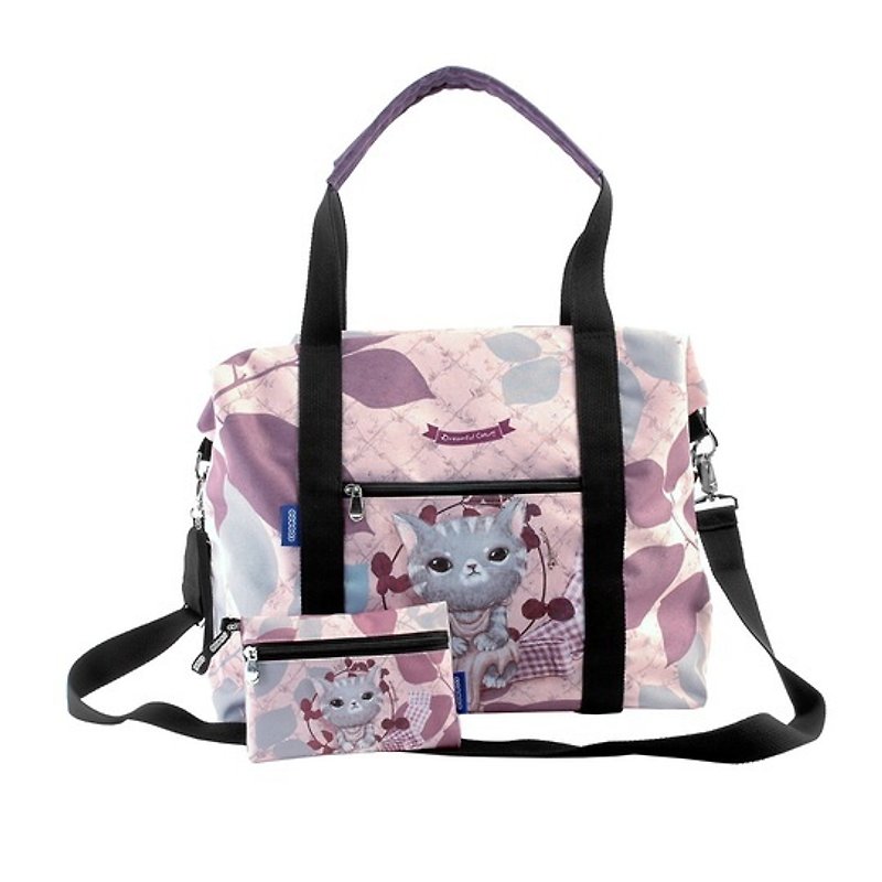 Mumu女神| 旅行袋 | 大容量 | 肩背包 | 斜背包 | 手提包 - 侧背包/斜挎包 - 防水材质 粉红色