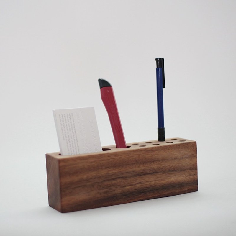 设计师 创意笔筒 iphone底座 红木手工 桌面收纳 - 笔筒/笔座 - 木头 咖啡色