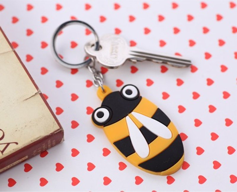 Organized Travel-动物钥匙圈-蜜蜂 - 钥匙链/钥匙包 - 硅胶 黄色