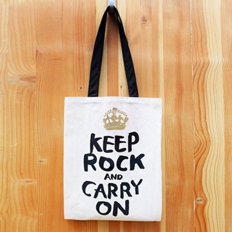 keep rock and carry on Tote Bag - 侧背包/斜挎包 - 其他材质 