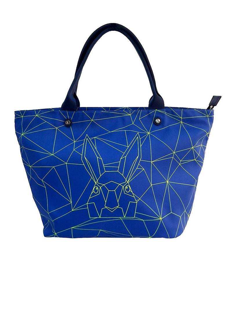 Khieng Atelier Rabbit 钻石兔萤光限量款 元宝包 - 手提包/手提袋 - 其他材质 蓝色