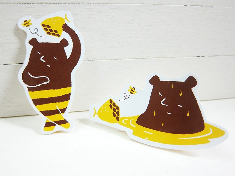熊先生的蜜蜜-贴纸组 - 贴纸 - 纸 黄色