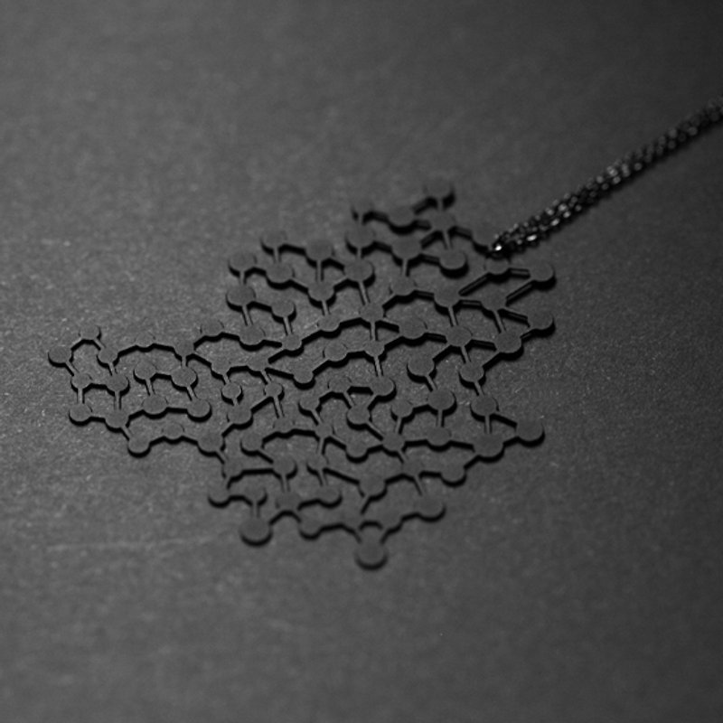 黑点点项链 Black Dots Pendant (L) - 项链 - 其他金属 