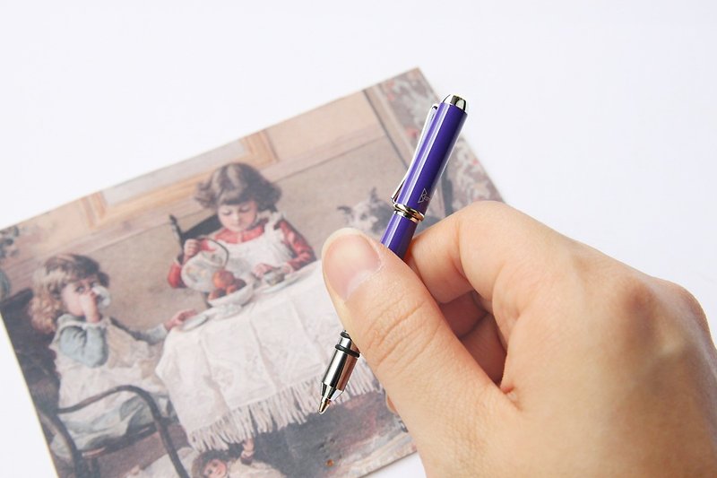 瑞文堂可丽笔/ 水晶原子笔 | 记忆胶囊 - 圆珠笔/中性笔 - 其他金属 紫色