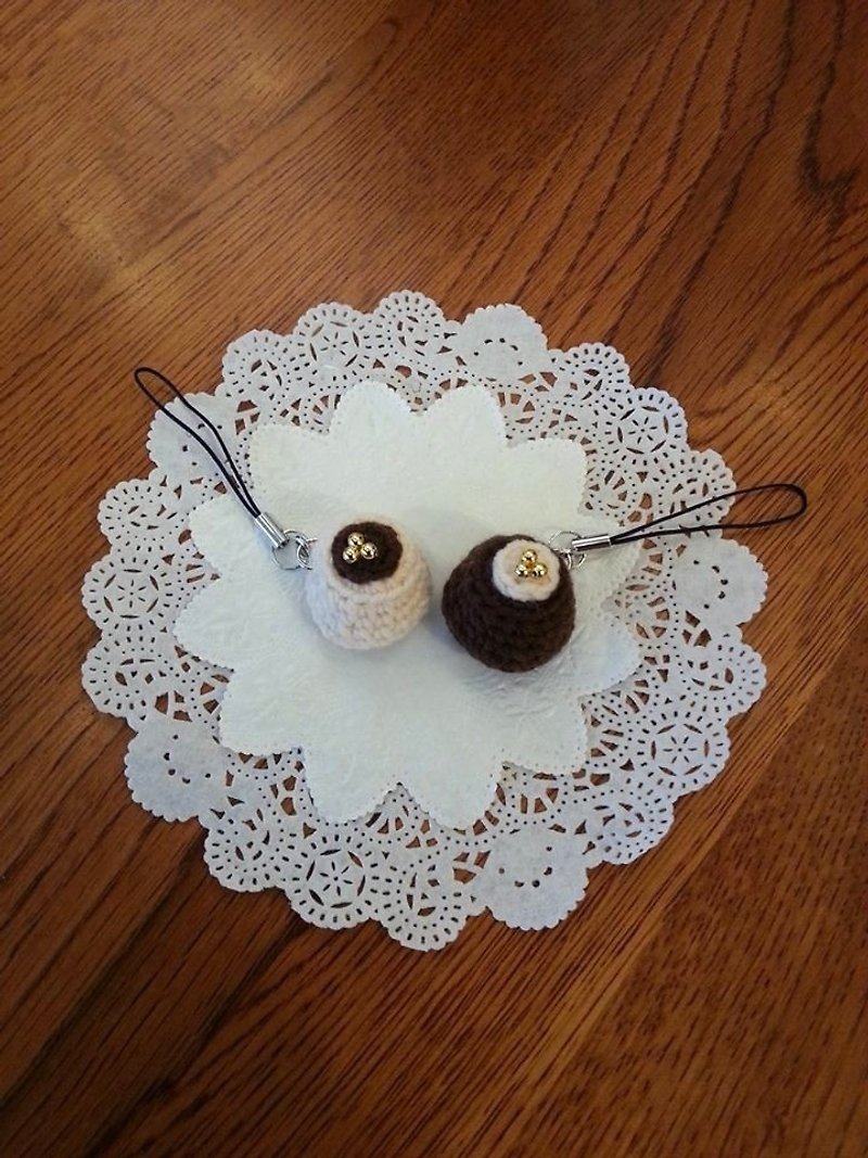 【Dessert】甜蜜糖珠黑白巧克力组 - 吊饰 - 其他材质 多色