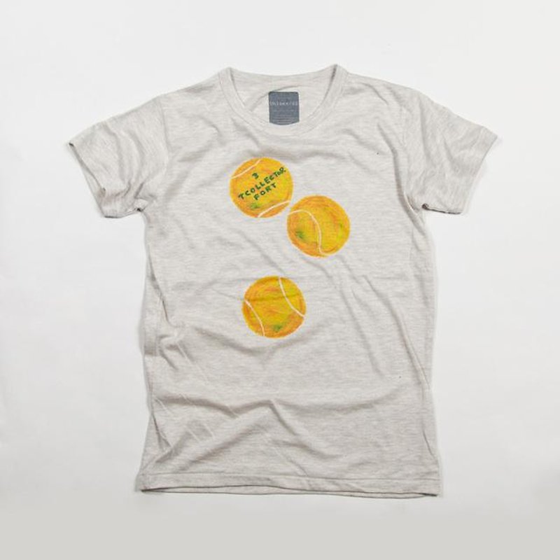 ユニセックステニスボールのイラストTシャツTcollector - 女装 T 恤 - 棉．麻 