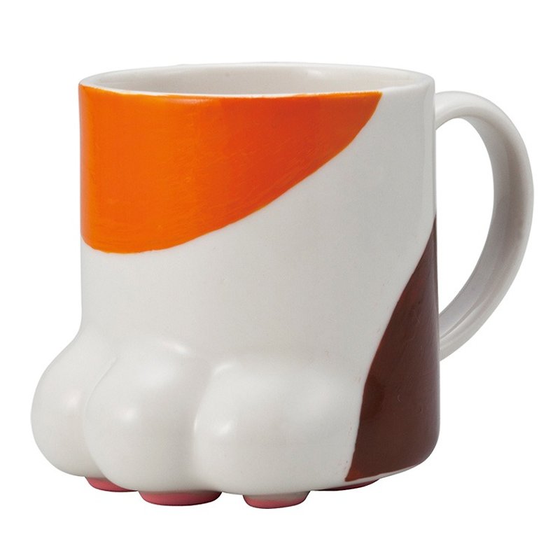 sunart 马克杯 - 三色猫肉球 - 咖啡杯/马克杯 - 陶 橘色