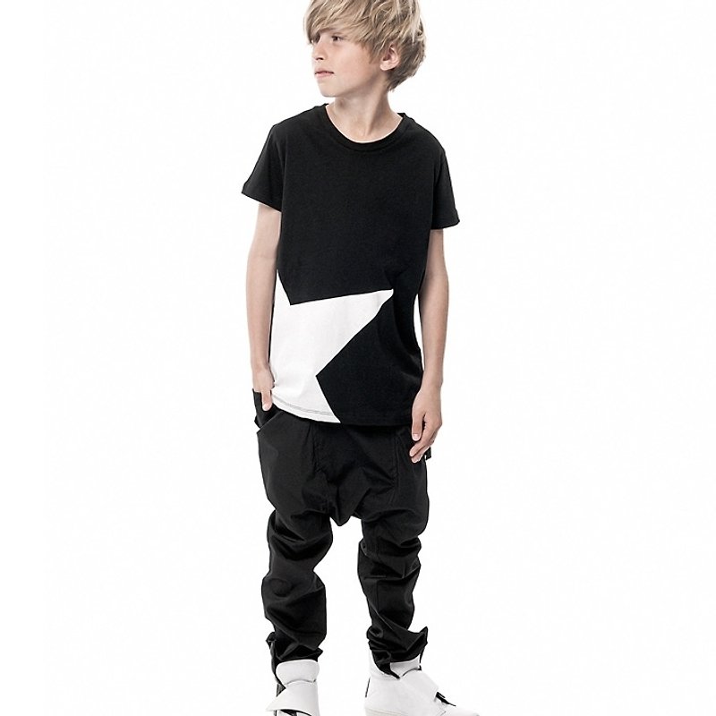 丹麦儿童有机棉飞鼠裤11岁至14岁 - 童装裤 - 棉．麻 黑色