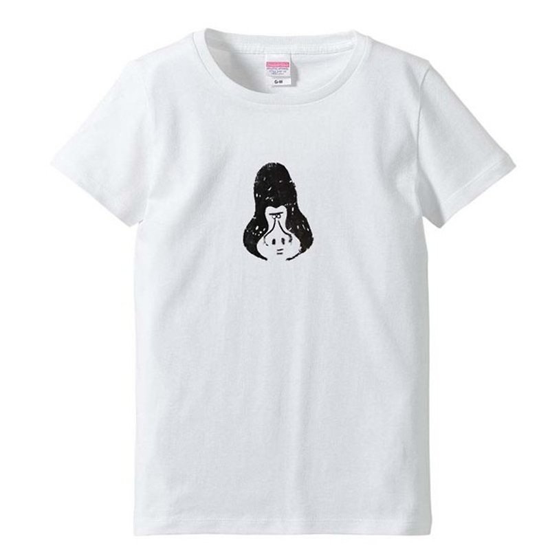 ゴリラのゴッさんTシャツ（レディースM／ホワイト） - 女装 T 恤 - 其他材质 黑色