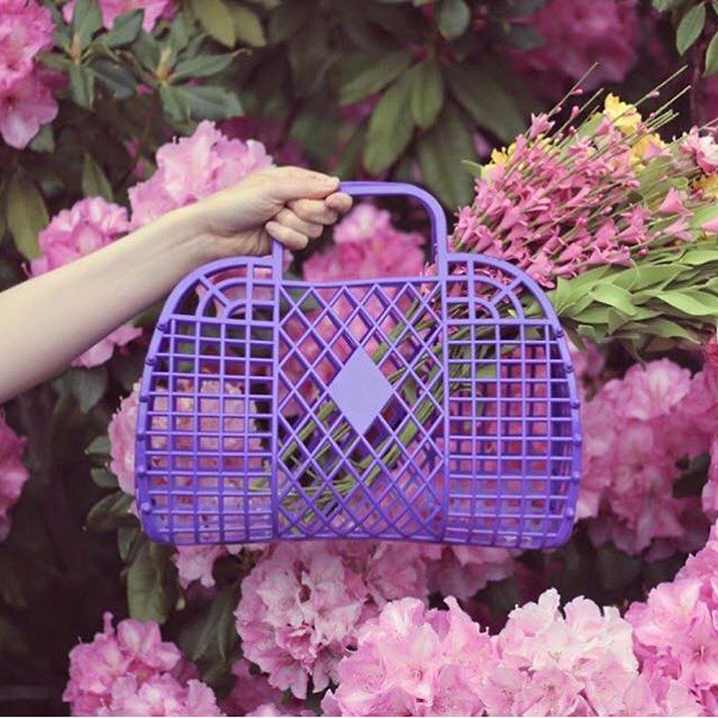 迷幻凯蒂紫。KATY 英国环保果冻提篮 <Sun Jellies> - 手提包/手提袋 - 其他材质 紫色