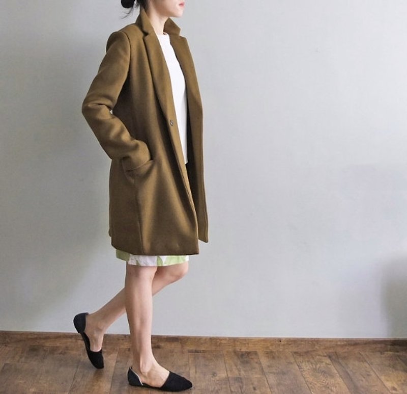 Cooper Coat 100%羊毛短大衣 可订作其他颜色 - 女装休闲/机能外套 - 羊毛 