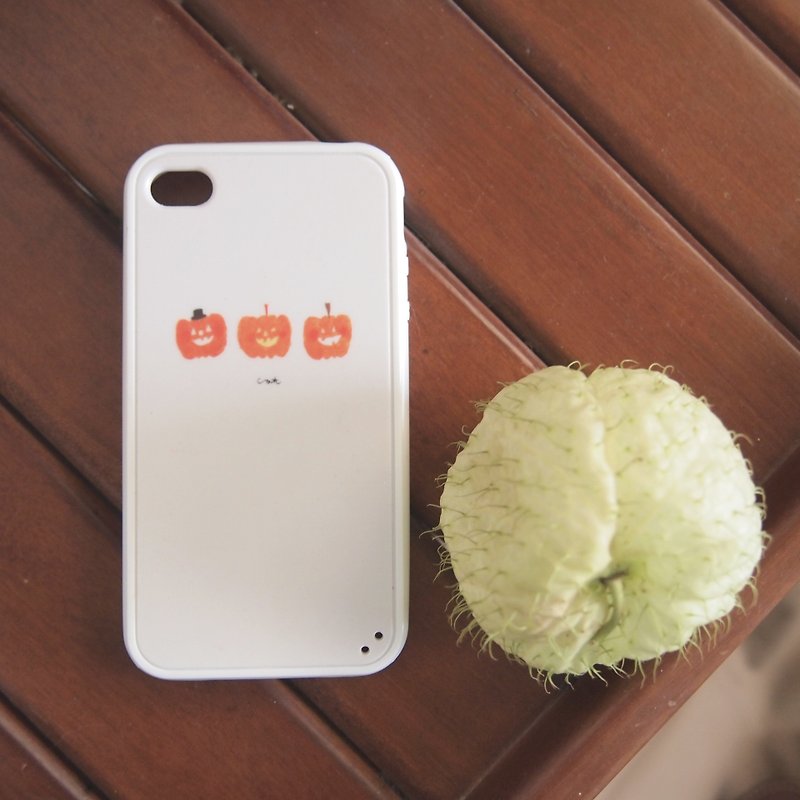 ☎南瓜先生／iphone4手机壳 - 手机壳/手机套 - 塑料 橘色