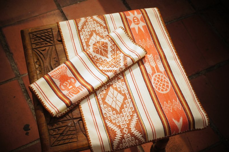 Vista[见闻]，南美洲，手工桌布(中)- 日落橘 - 摆饰 - 纸 