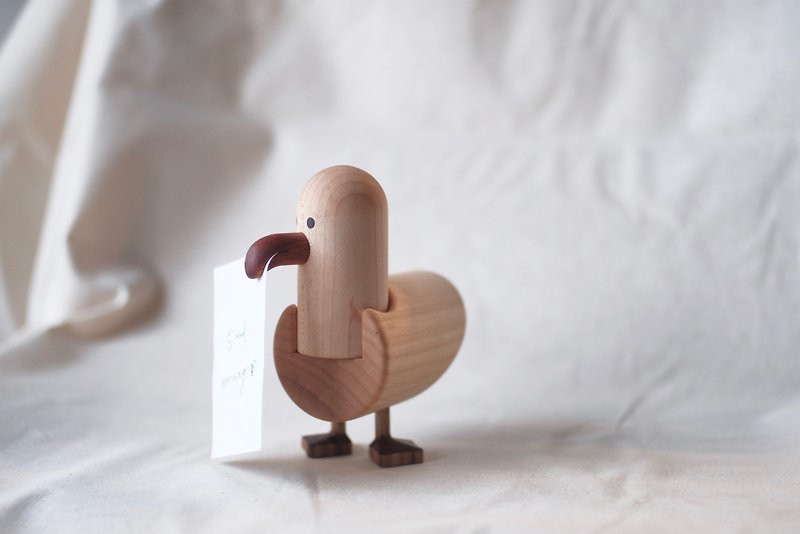 海鸥 l 留言夹 摆饰  木制品 - 其他 - 木头 咖啡色