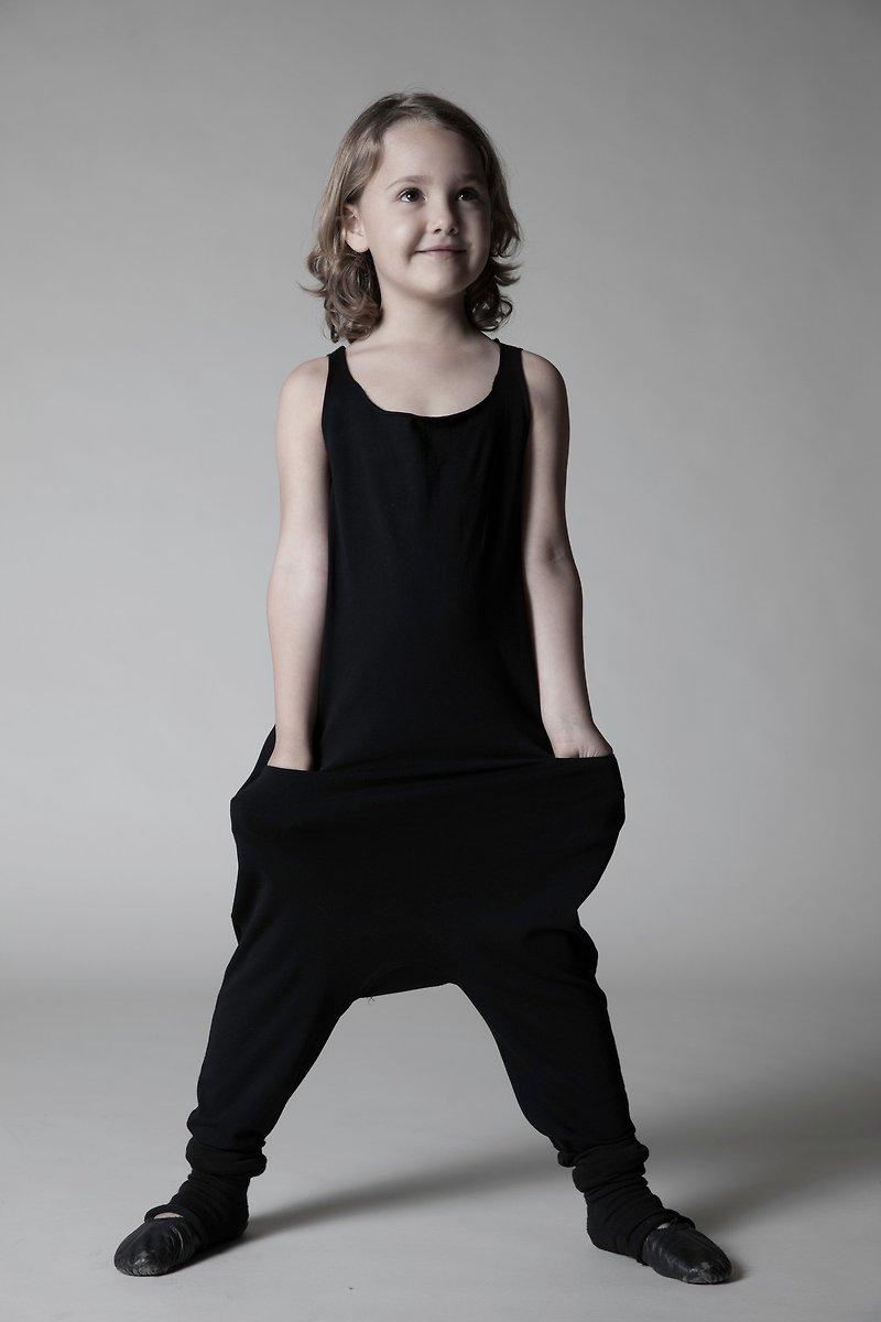 2015 NUNUNU 黑色背心式连身衣裤 - 其他 - 棉．麻 黑色