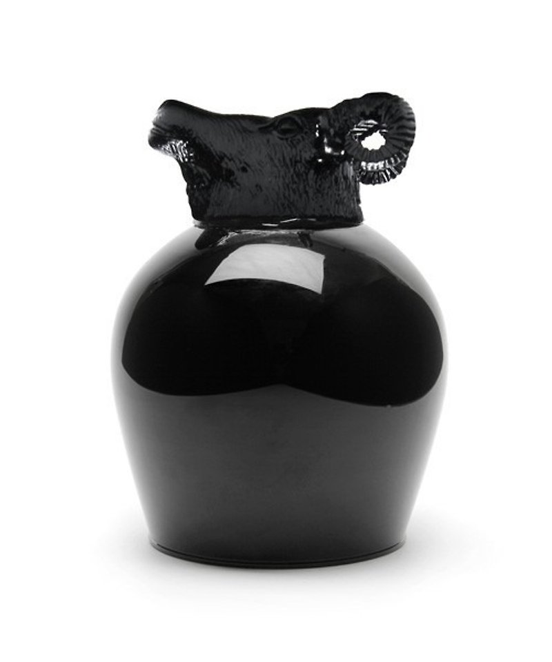 日本 goody grams animal wine glass 动物造型 红酒杯 goat 山羊 - 茶具/茶杯 - 玻璃 黑色