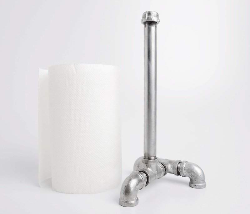 水管卷筒餐巾纸直立架/卫生纸架 - 其他 - 其他金属 白色