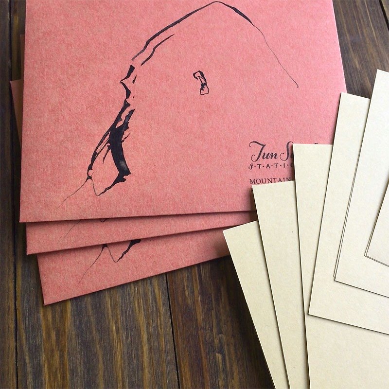 マウンテンゴリラのレターセット（アカ） - 便条纸/标签贴 - 纸 红色
