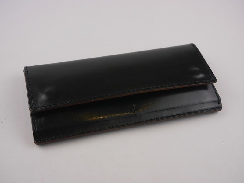 【YuYu】 经典复古手工皮革长夹 - 皮夹/钱包 - 真皮 黑色